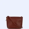 Adolfo Dominguez Bolsos>Bandolera Mediana Textura Grano Teja