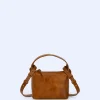 Adolfo Dominguez Bolsos>Bandolera Mini En Piel Craquelada Amarillo