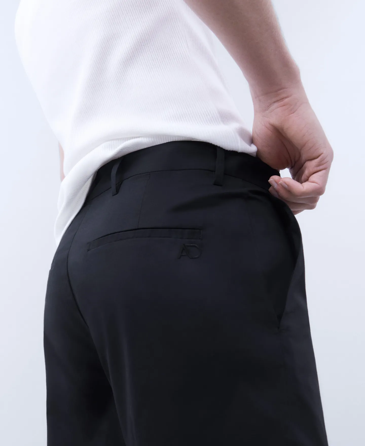 Adolfo Dominguez Pantalones>Bermuda En Popelin De Algodon Negro