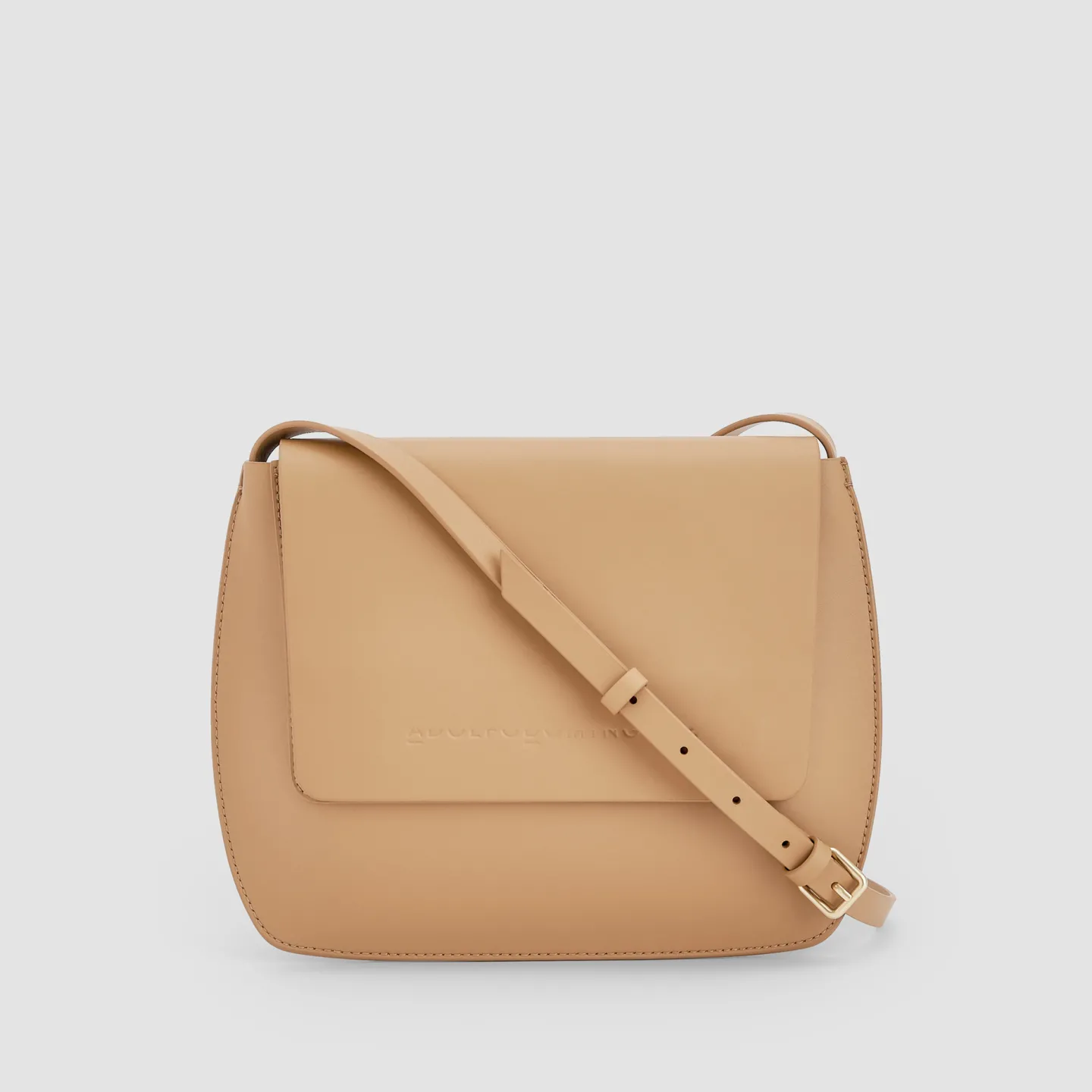Adolfo Dominguez Bolsos>Bolso Bandolera En Vaqueta Camel