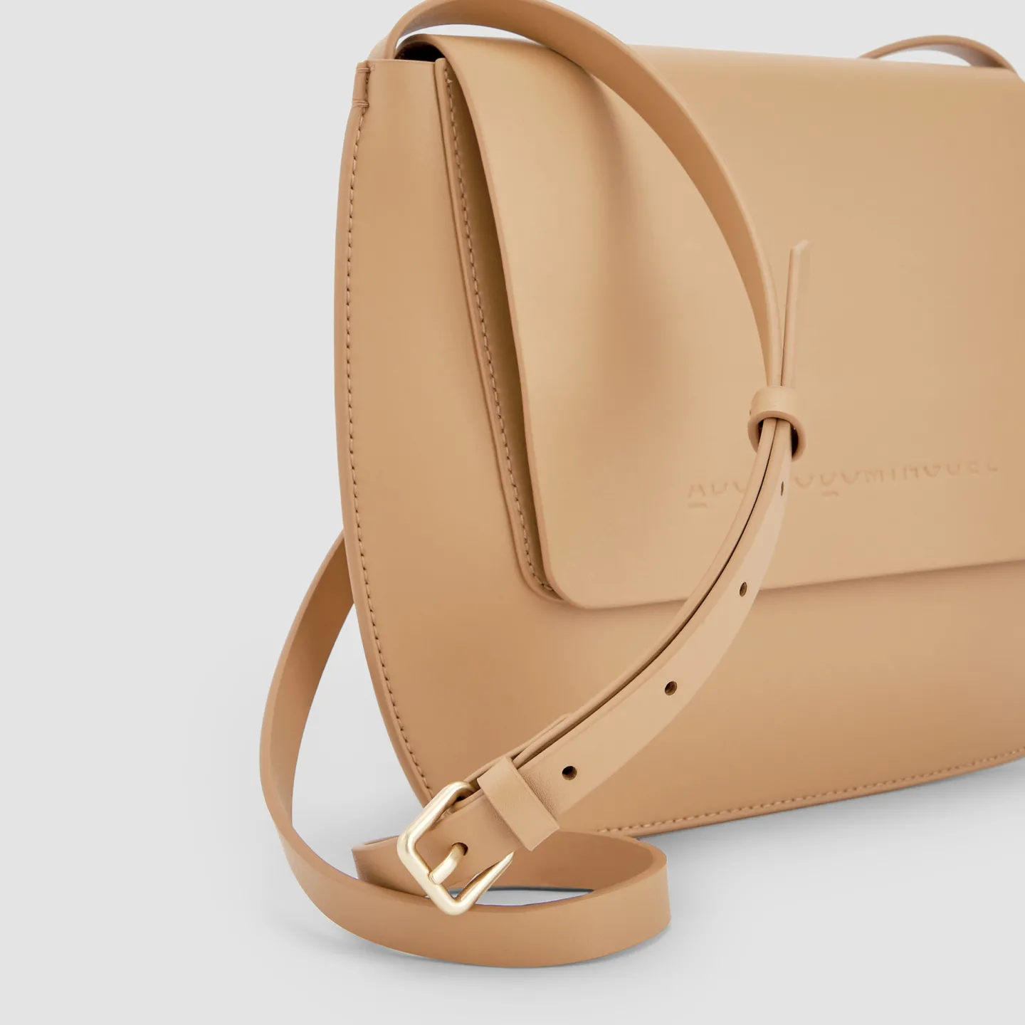 Adolfo Dominguez Bolsos>Bolso Bandolera En Vaqueta Camel