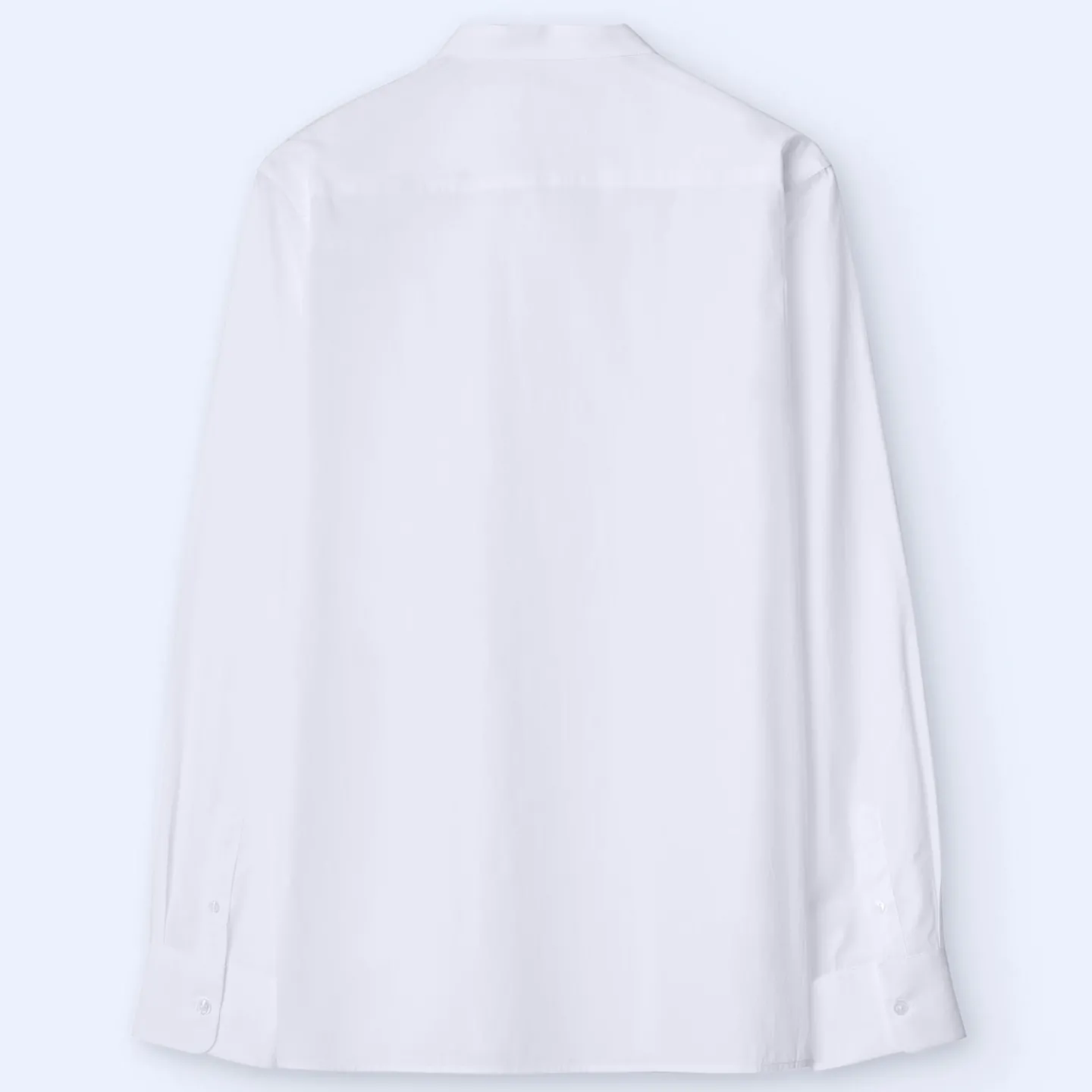 Adolfo Dominguez Camisas>Camisa Cuello Mao En Algodon Organico Blanco