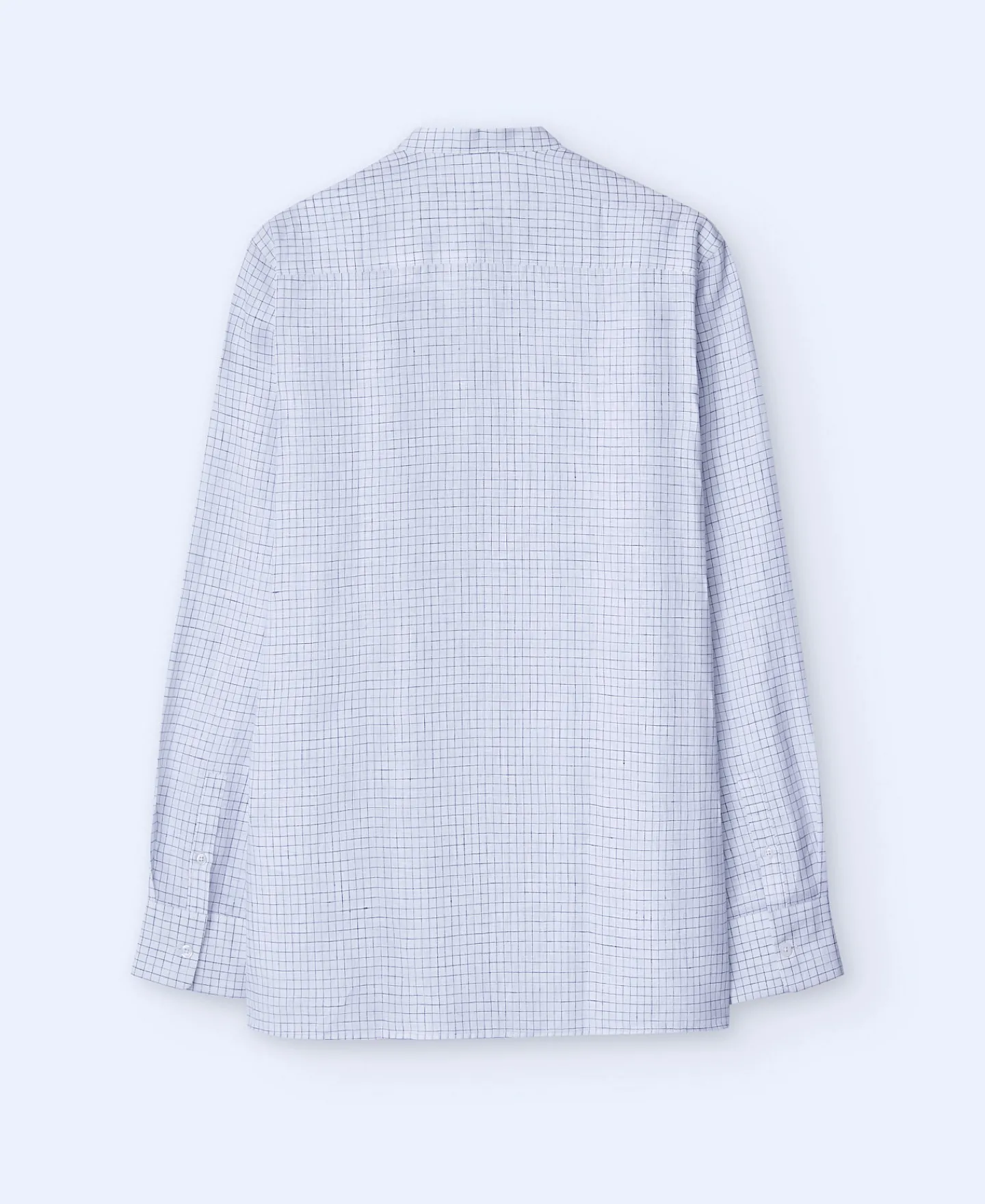 Adolfo Dominguez Camisas>Camisa En Lino Europeo Blanco/Azul