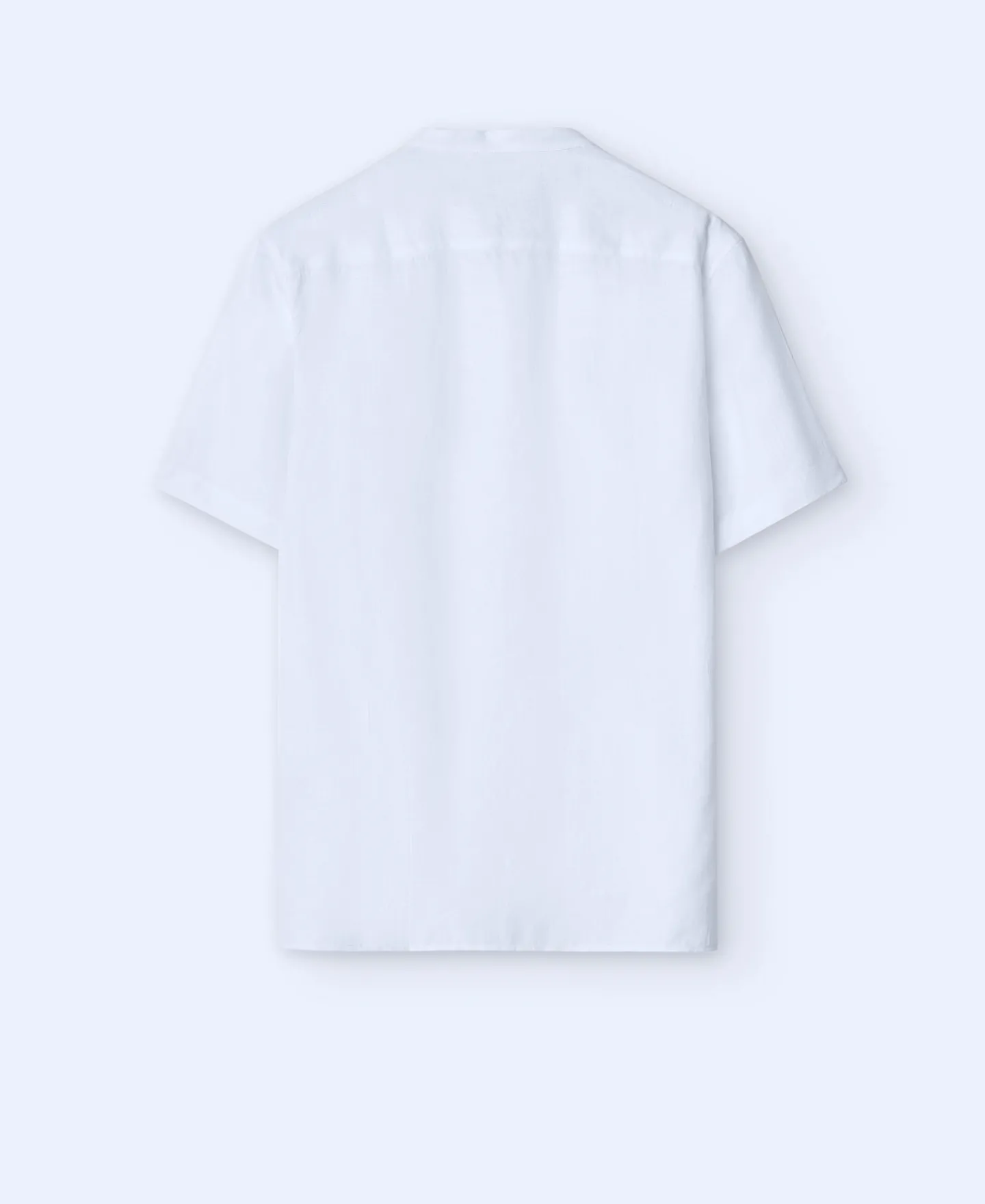 Adolfo Dominguez Camisas>Camisa Manga Corta En Lino Europeo Blanco