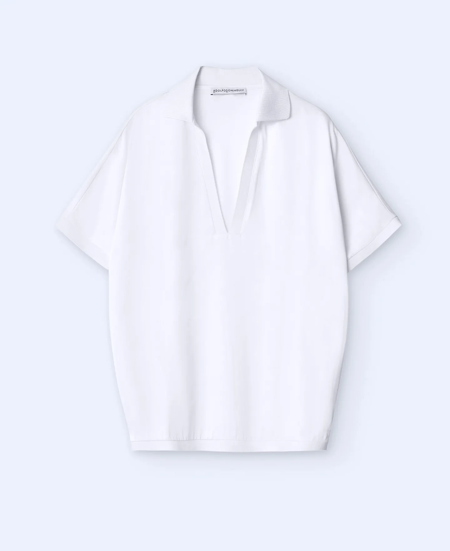 Adolfo Dominguez Camisetas>Camiseta Fluida Con Manga Japonesa Crudo