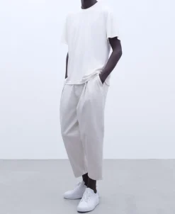 Adolfo Dominguez Camisetas Y Polos>Camiseta Oversize En Modal Crudo