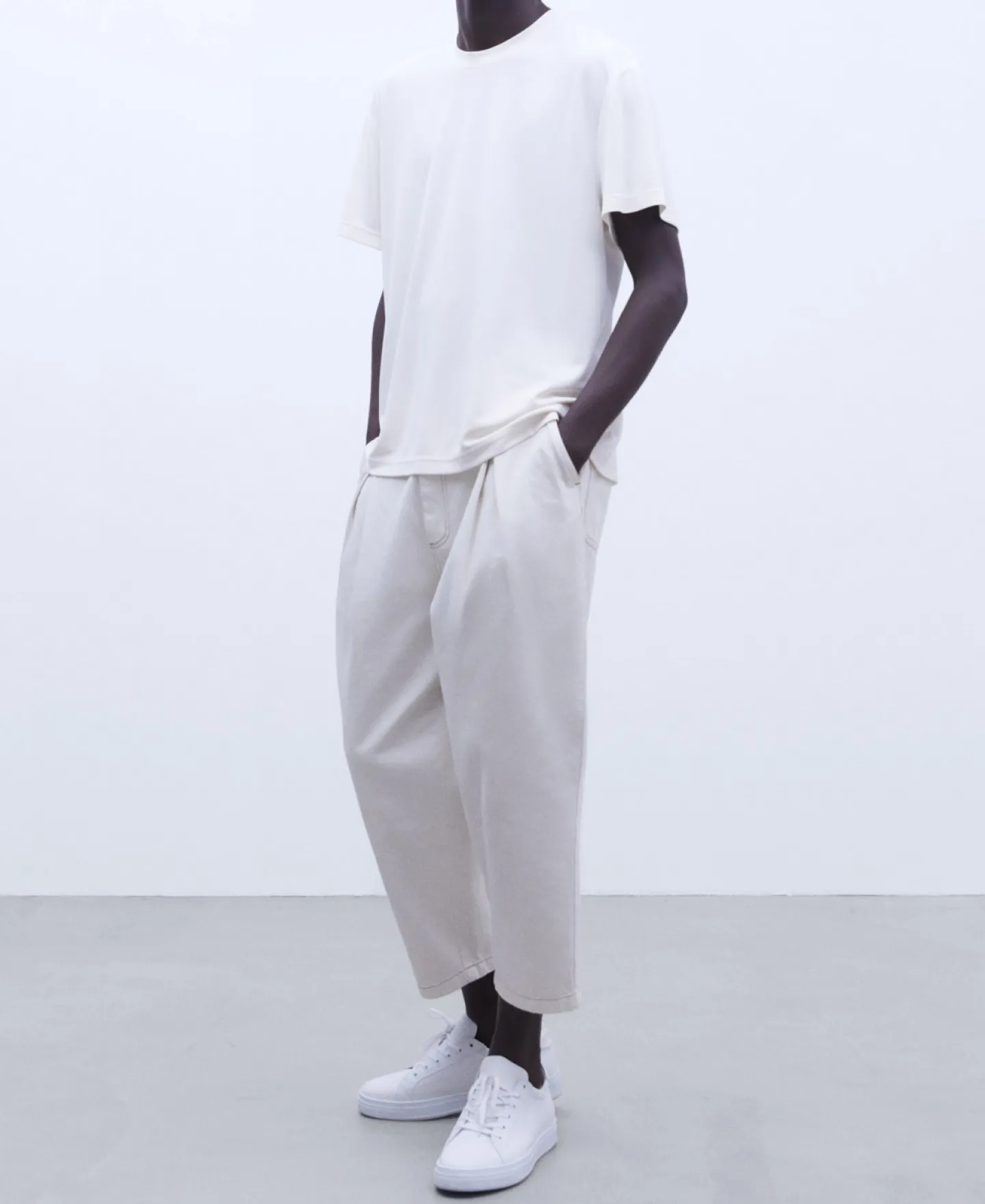Adolfo Dominguez Camisetas Y Polos>Camiseta Oversize En Modal Crudo