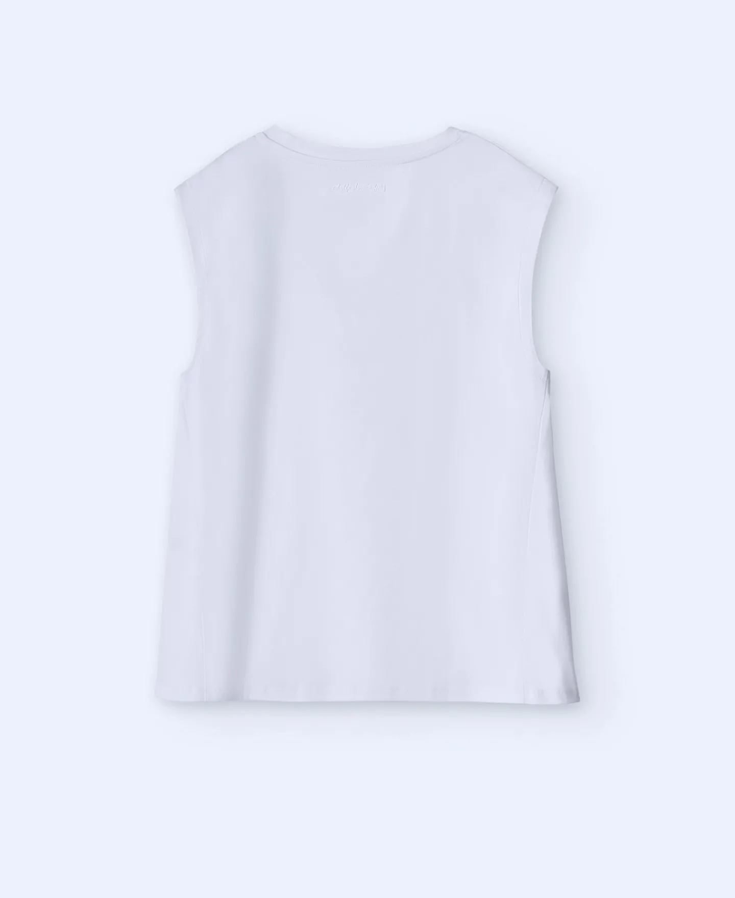 Adolfo Dominguez Camisetas>Camiseta Sin Mangas Escote Pico Estampado Verde/Malva