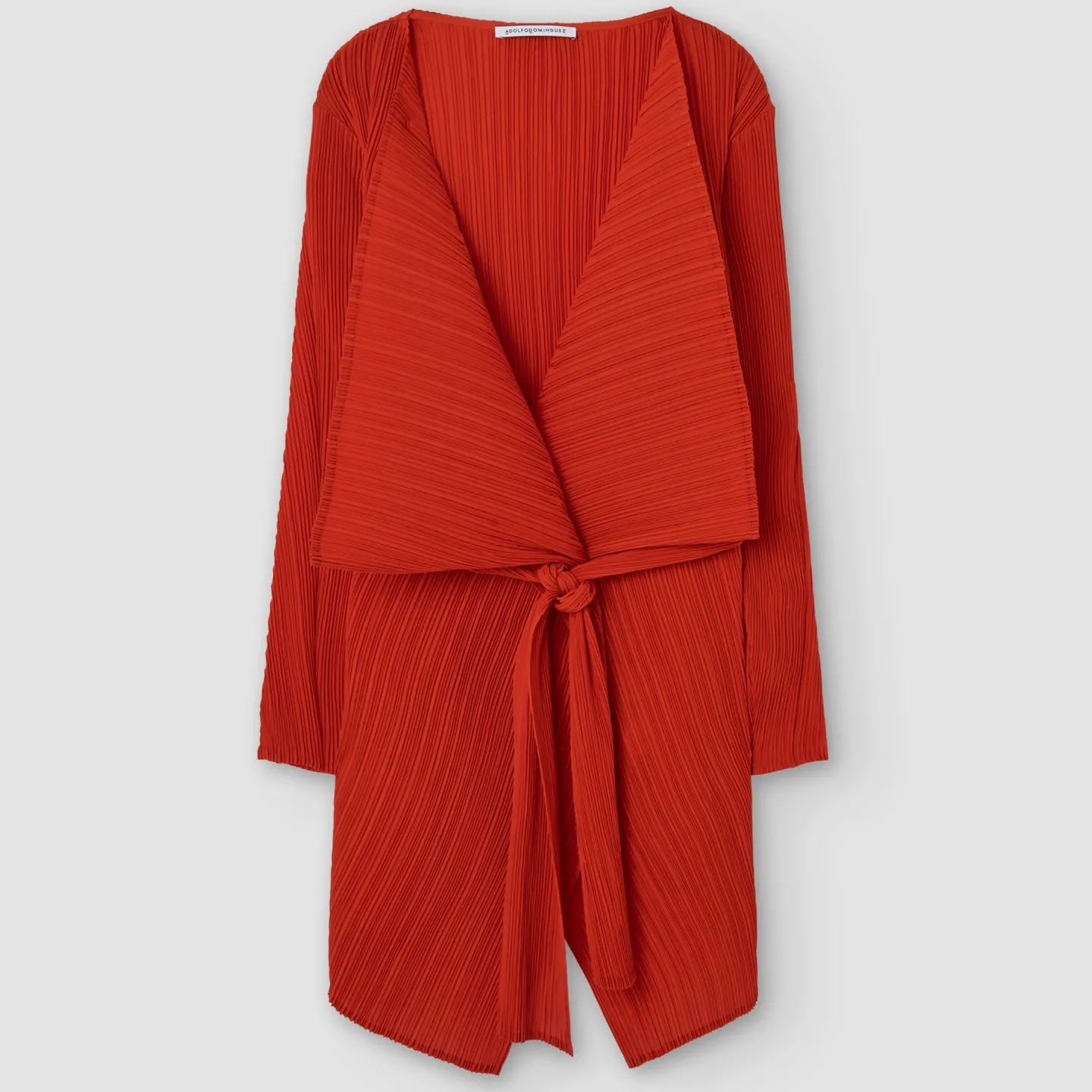 Adolfo Dominguez Abrigos Y Chaquetas>Chaqueta Asimetrica En Crinkle Rojo