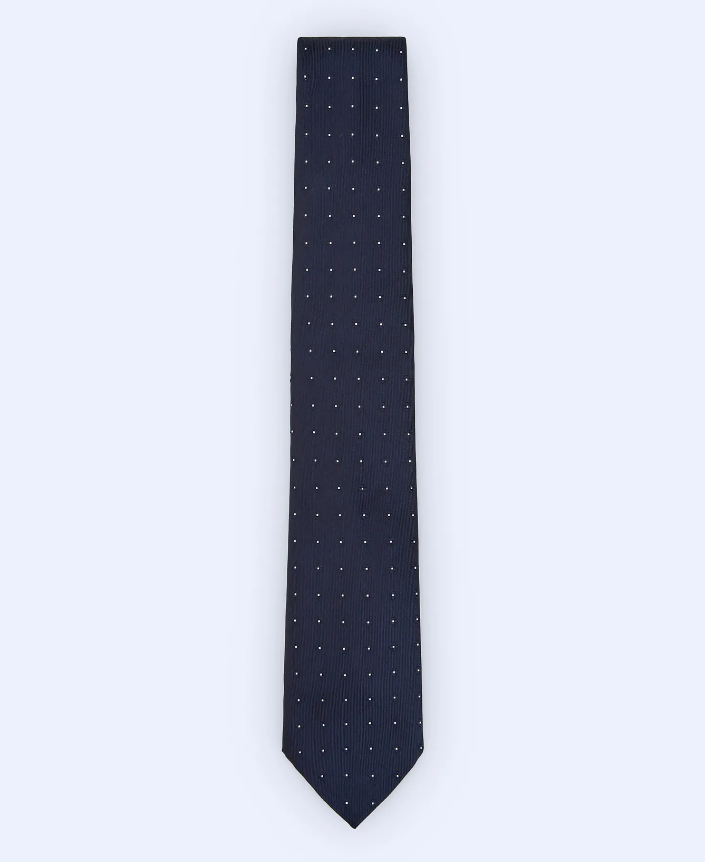 Adolfo Dominguez Corbata>Corbata Lunares Simetricos Azul Marino