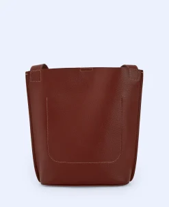 Adolfo Dominguez Bolsos>Hobo Mediano Textura Grano Teja