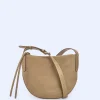 Adolfo Dominguez Bolsos>Hobo Medio En Piel Responsable Topo/Beige