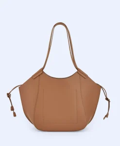 Adolfo Dominguez Bolsos>Mini Shopper En Piel Vaqueta Cuero