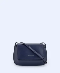 Adolfo Dominguez Bolsos>Minibolso En Napa Lisa Multicolor Azul Marino
