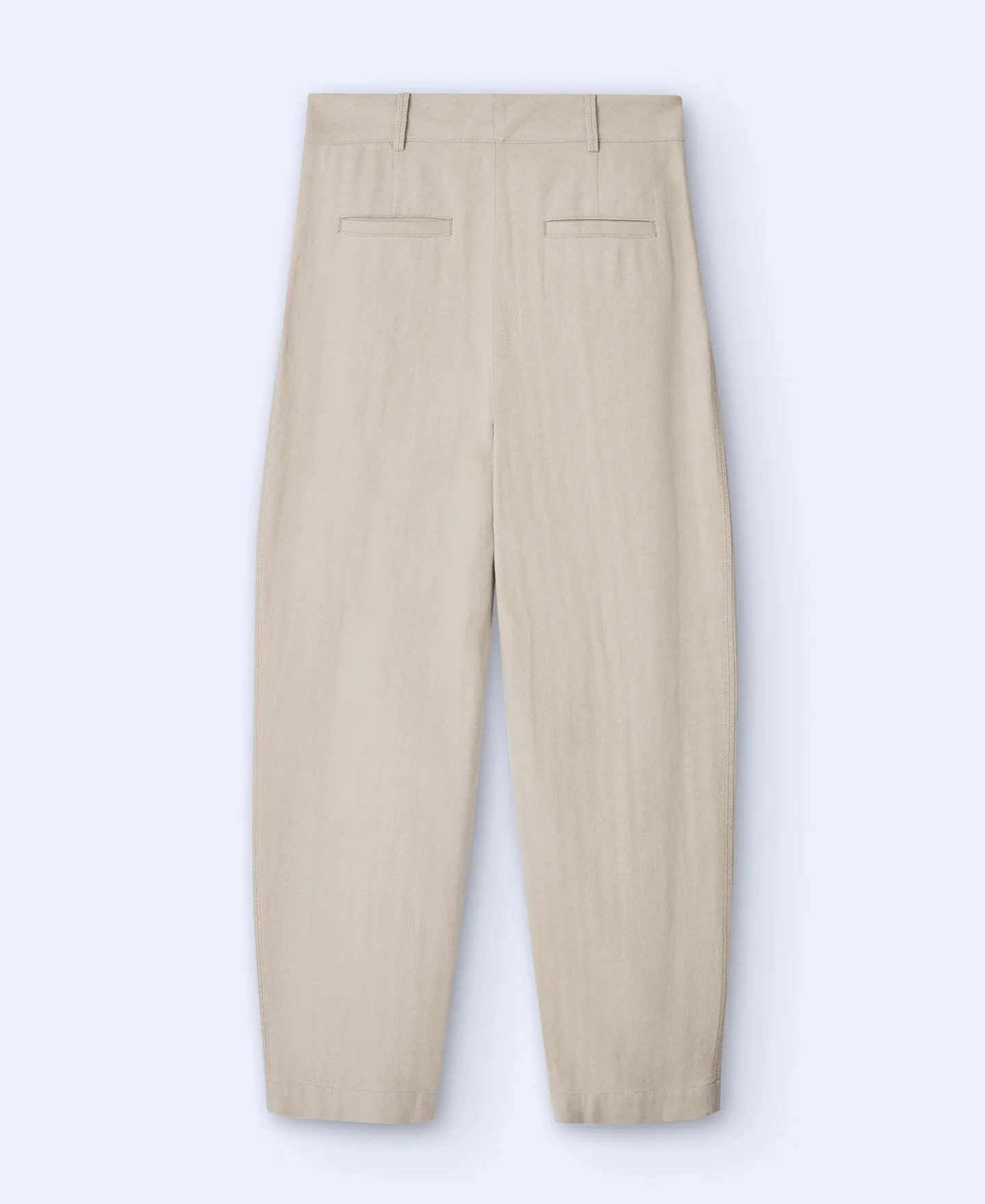 Adolfo Dominguez Pantalones>Pantalon Banana En Lino Y Algodon Amarillo Claro