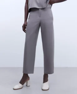 Adolfo Dominguez Pantalones>Pantalon Carrot Fit Gris