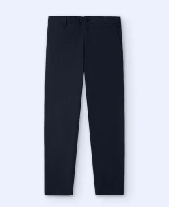 Adolfo Dominguez Pantalones>Pantalon Chino Bolsillo Italiano Azul Marino