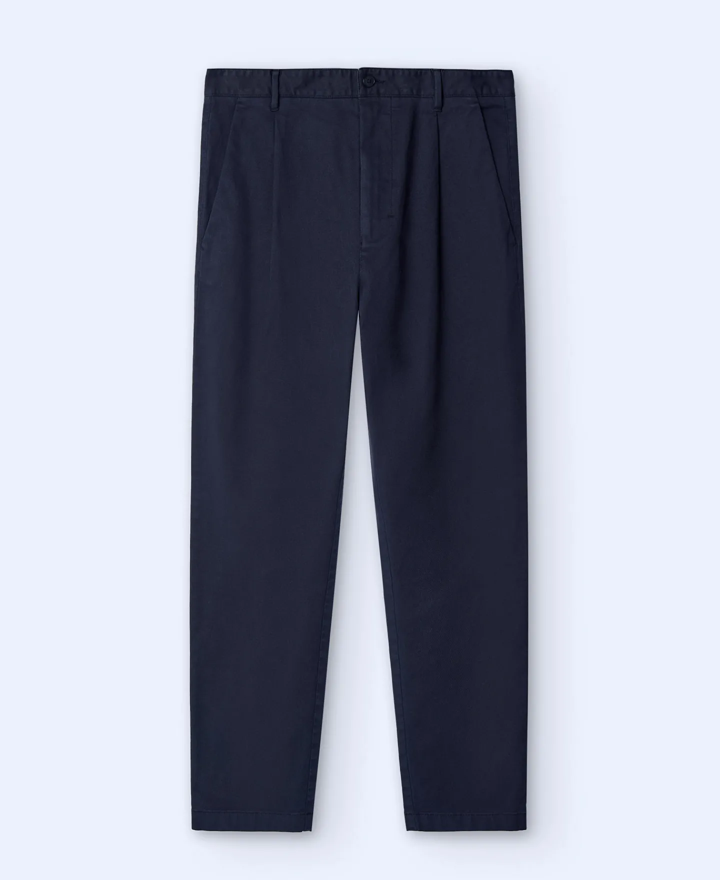 Adolfo Dominguez Pantalones>Pantalon Chino De Pinzas En Algodon Negro