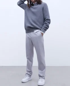 Adolfo Dominguez Pantalones>Pantalon Chino En Twill De Algodon Hielo
