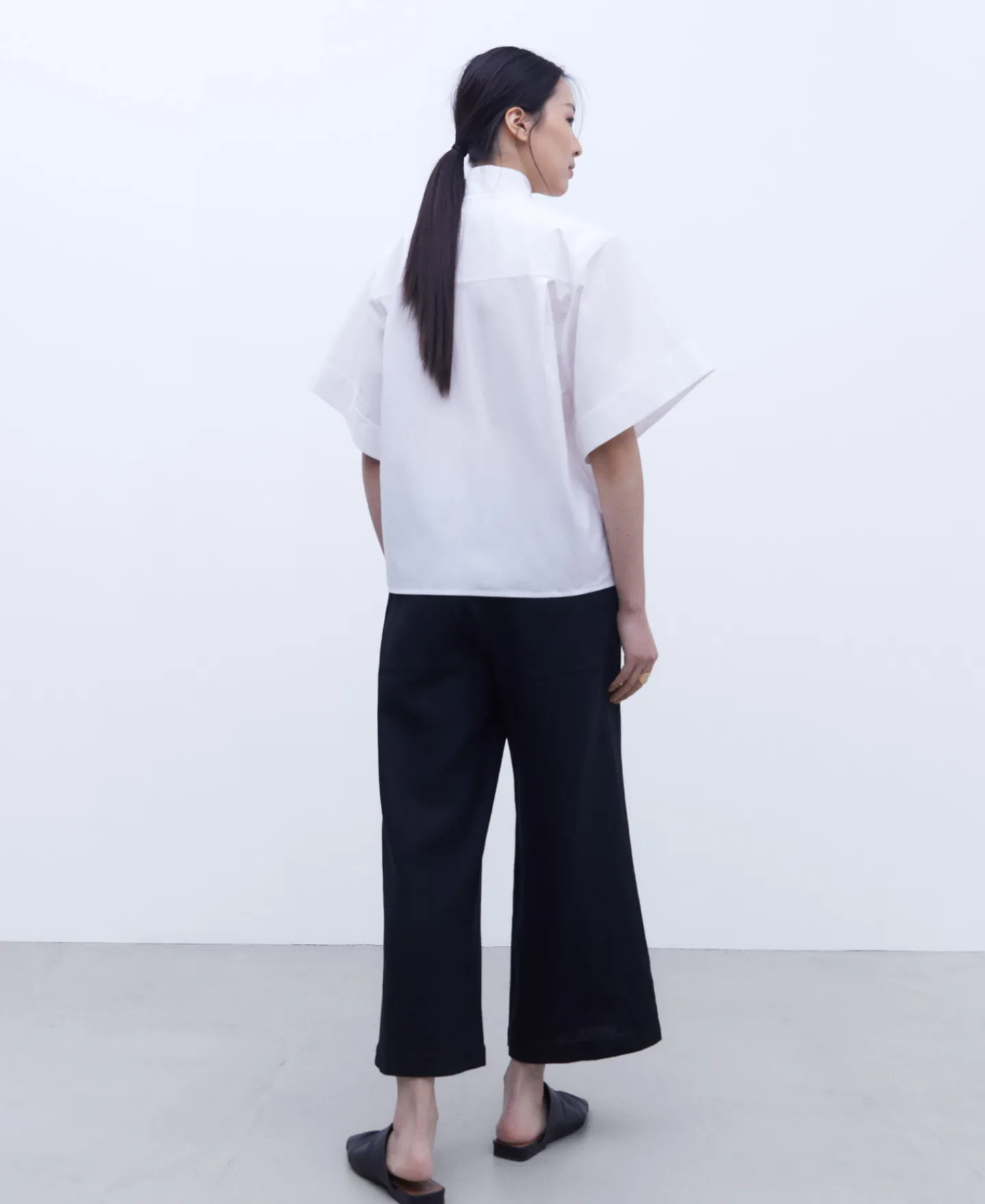 Adolfo Dominguez Pantalones>Pantalon Corte Recto En Lino Negro