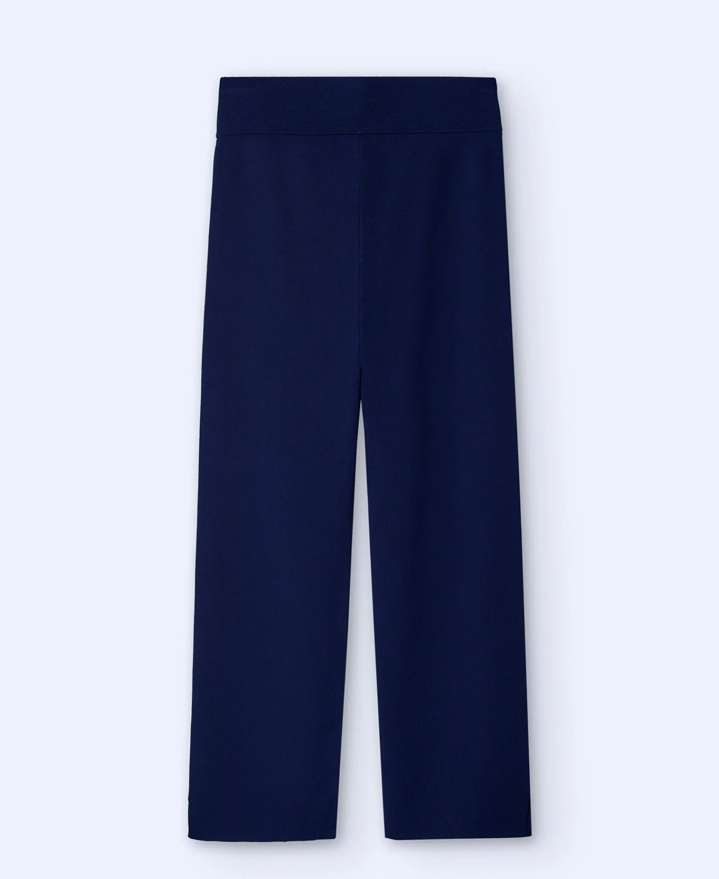 Adolfo Dominguez Pantalones>Pantalon De Punto Y Corte Recto Azul Marino