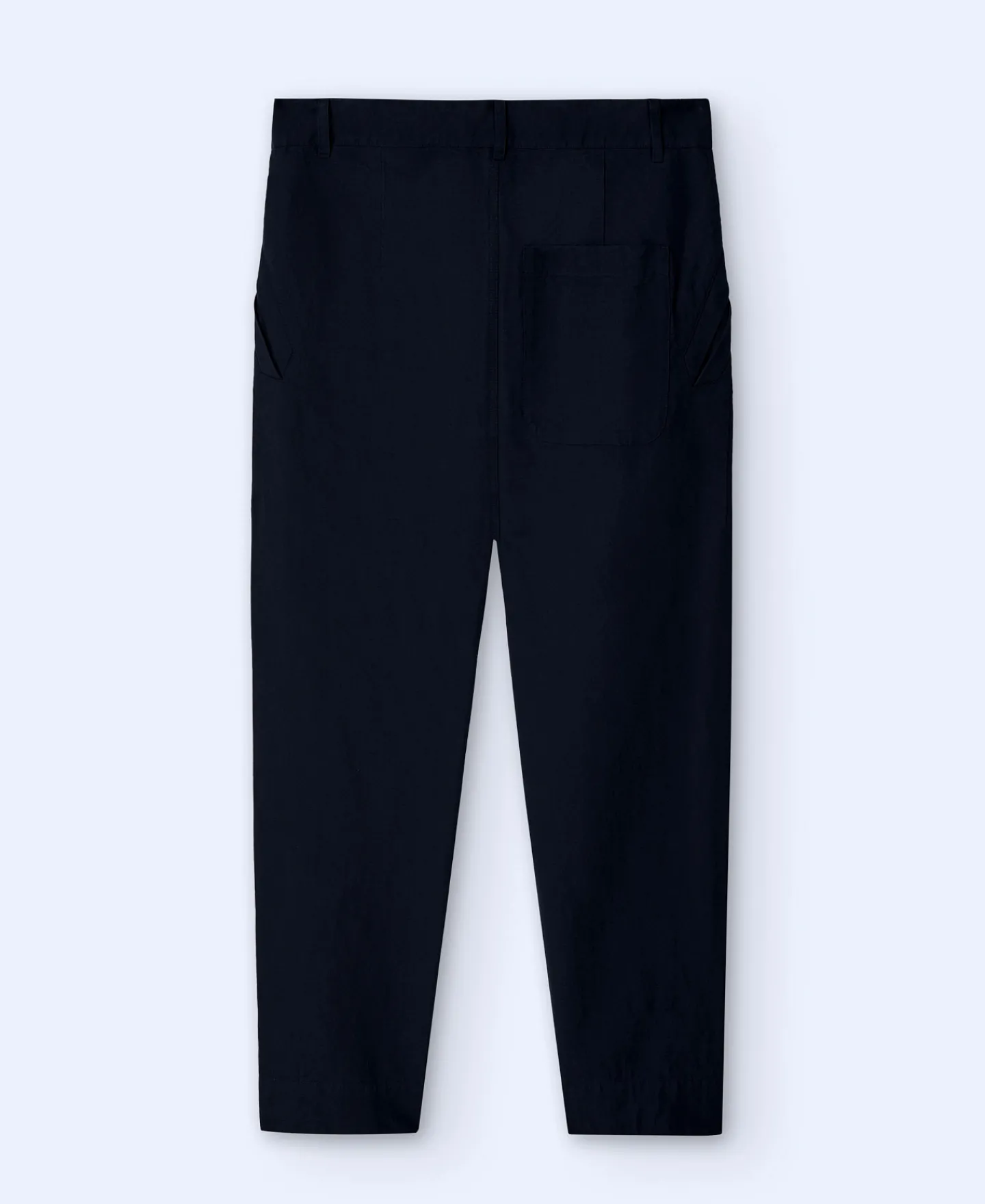 Adolfo Dominguez Pantalones>Pantalon En Lino Europeo Y Algodon Azul Royal