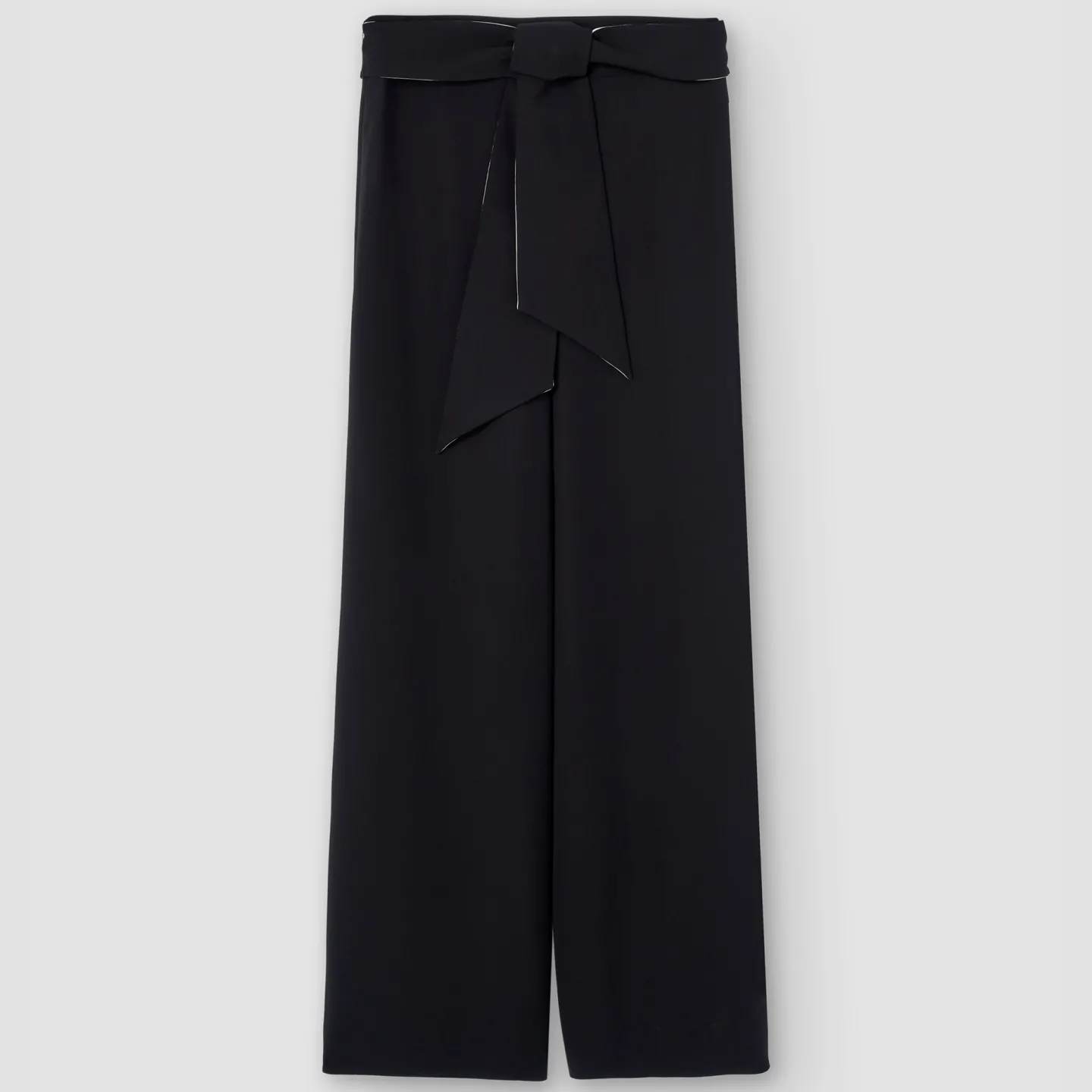Adolfo Dominguez Pantalones>Pantalon Fluido En Poliester Reciclado Negro