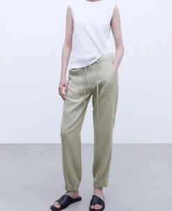 Adolfo Dominguez Pantalones>Pantalon Jogger En Lyocell De Lenzing™ Piedra
