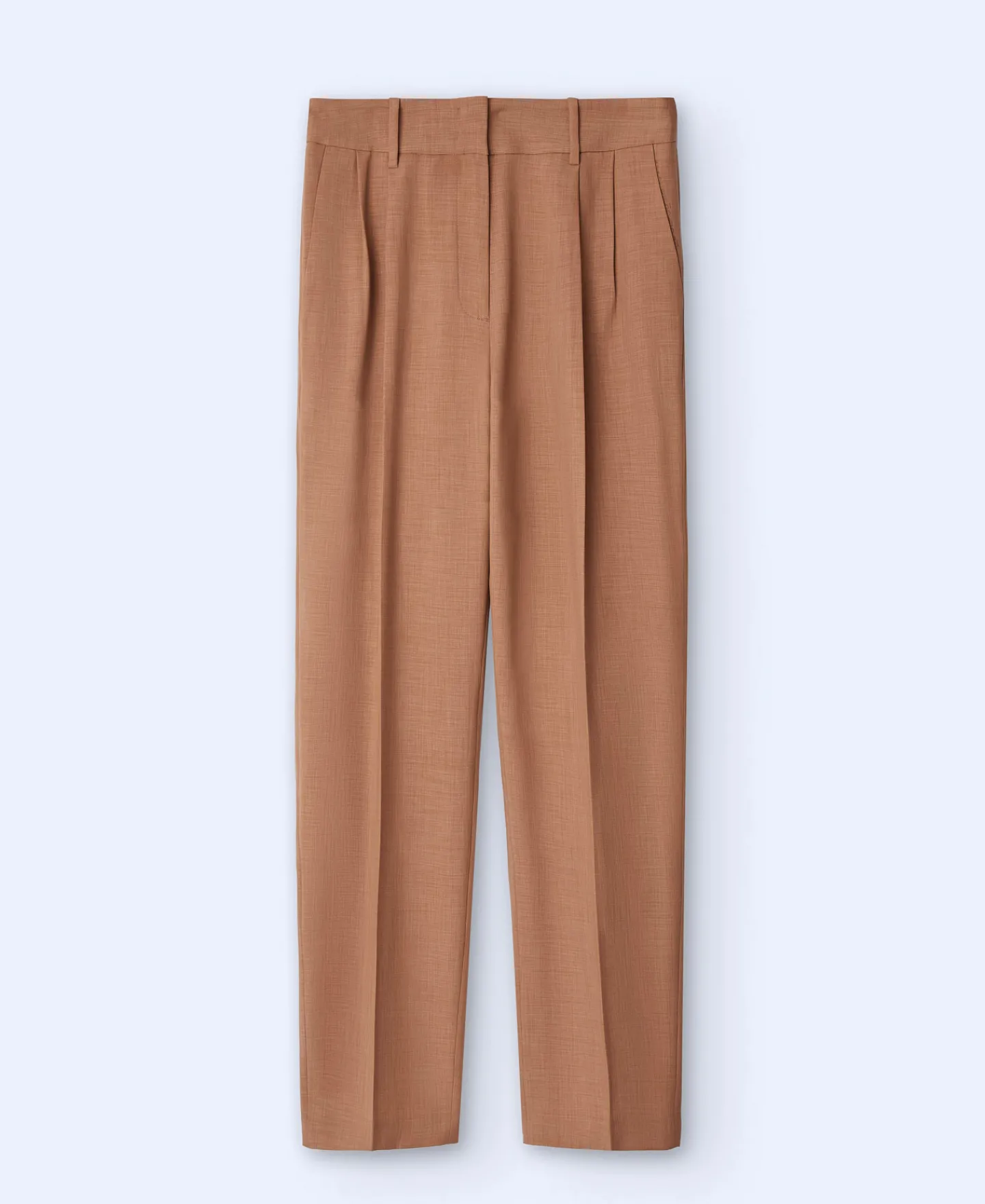 Adolfo Dominguez Pantalones>Pantalon Recto Con Pinzas Camel