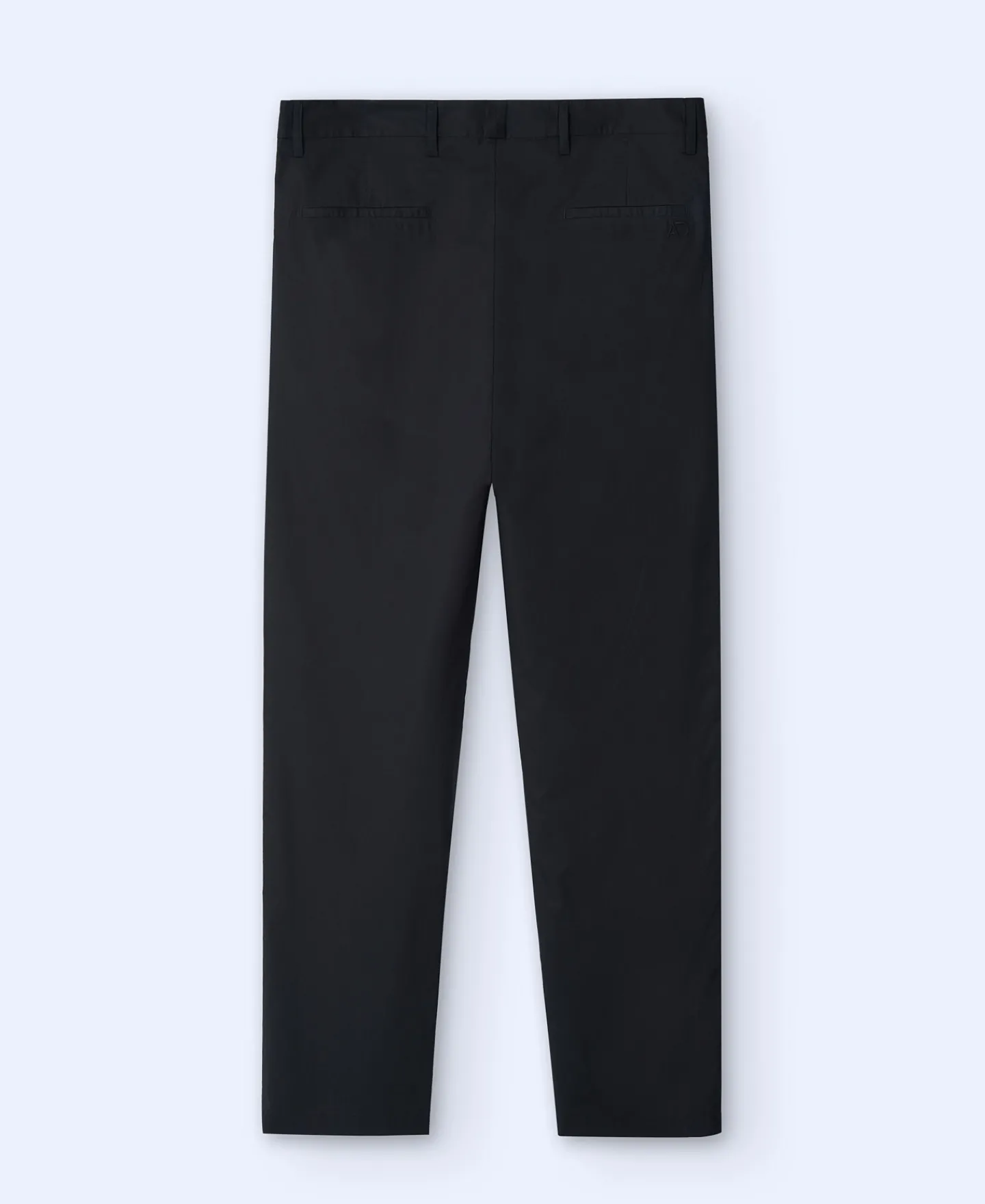 Adolfo Dominguez Pantalones>Pantalon Recto En Popelin De Algodon Negro