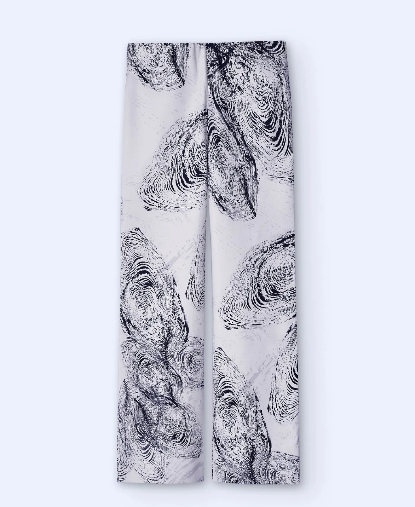 Adolfo Dominguez Pantalones>Pantalon Tobillero Estampado Negro/Crudo