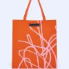 Adolfo Dominguez Bolsos>Shopper En Punto Estampado Naranja