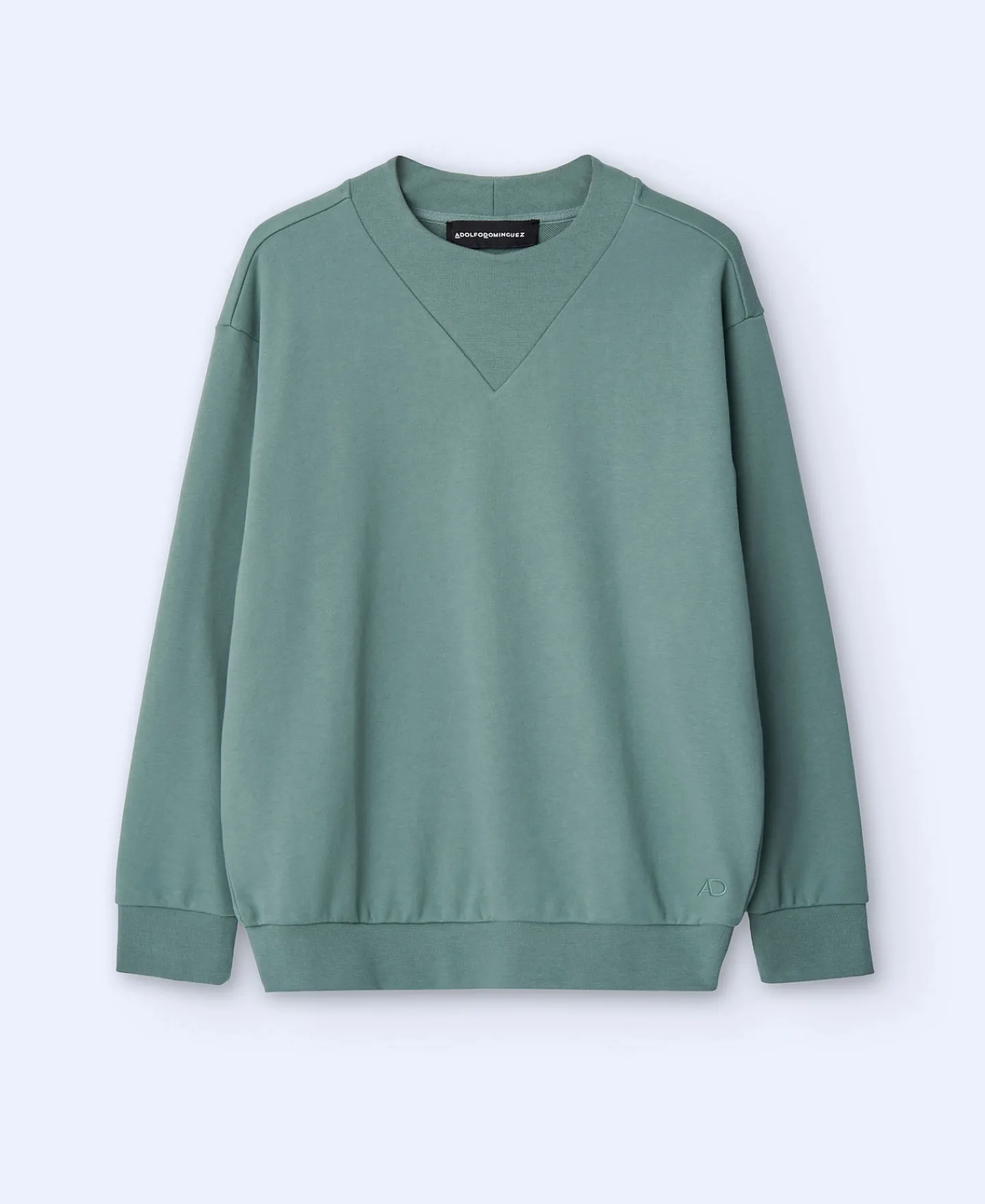 Adolfo Dominguez Sudaderas>Sudadera En Algodon Verde Gris