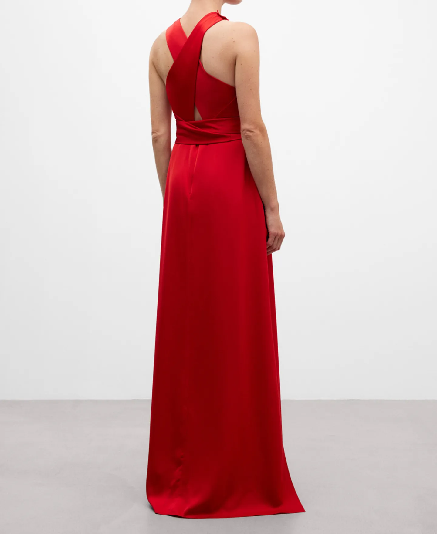 Adolfo Dominguez Vestidos Y Monos>Vestido Largo Cuello Halter Caldero