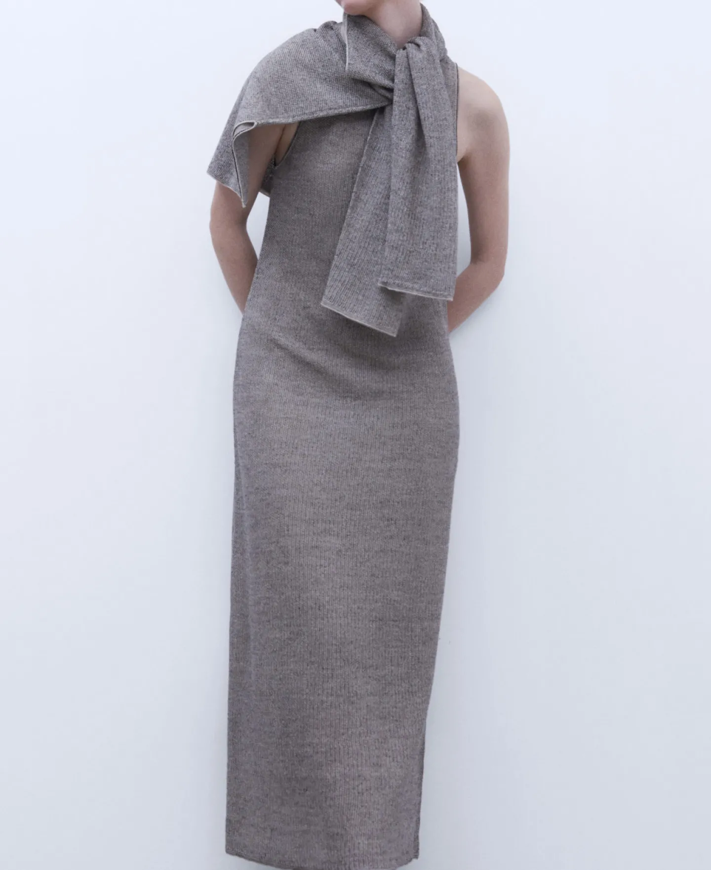 Adolfo Dominguez Vestidos Y Monos>Vestido Largo De Tirantes Negro/Crema